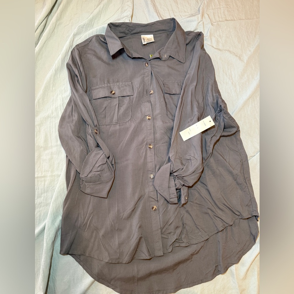 Olive Button-Up Shirt